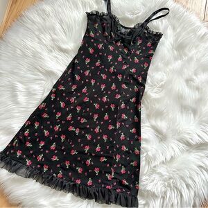 Victoria’s Secret Sexy Little Things Floral & Lace Slip Dress Size Small